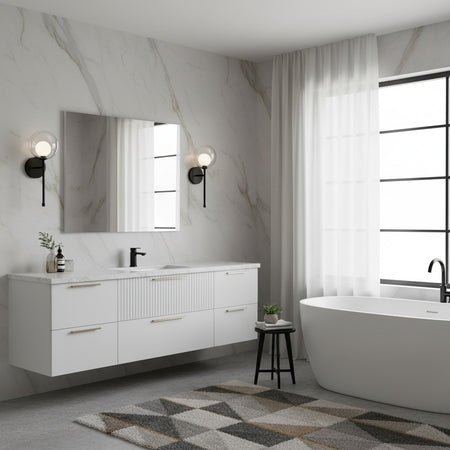 One light Delcia Wall Sconce in Black and Smoked Glass by Matteo