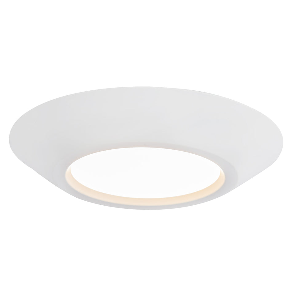 Weylo 5-in White dimmable LED Flush Mount