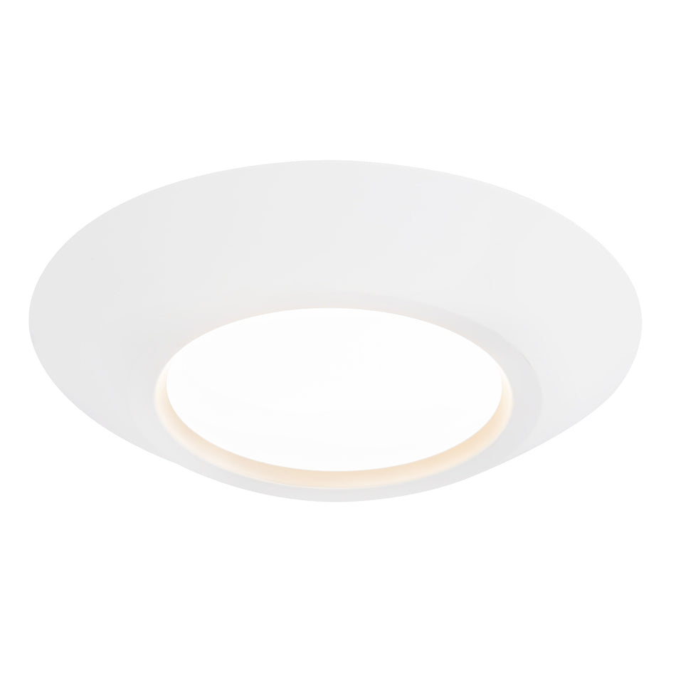 Weylo 5-in White dimmable LED Flush Mount