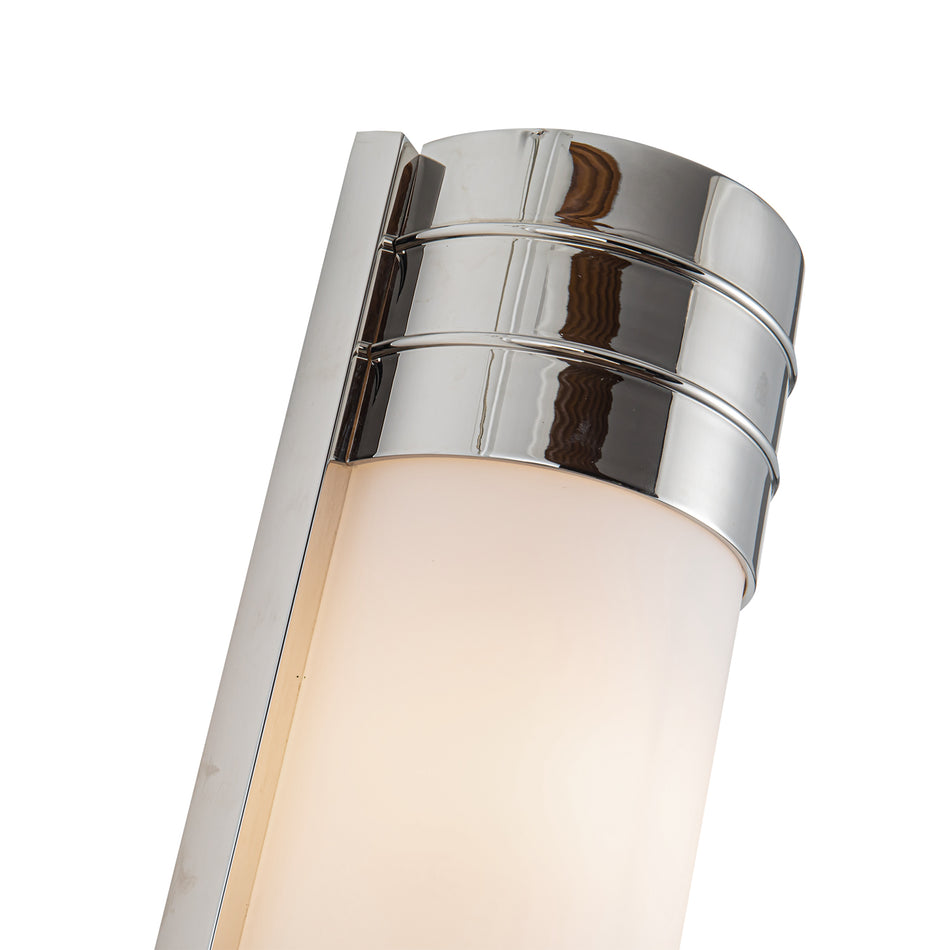 Willard 18-in Polished Nickel/Opal Matte Glass 2 Lights Wall/Vanity by ALORA