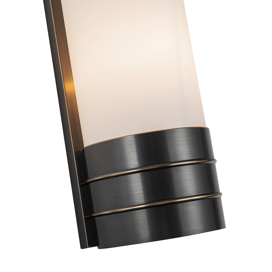 Willard 24-in Urban Bronze/Opal Matte Glass 3 Lights Wall/Vanity by ALORA