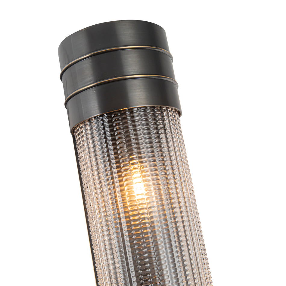 Willard 24-in Urban Bronze/Prismatic Glass 3 Lights Wall/Vanity by ALORA