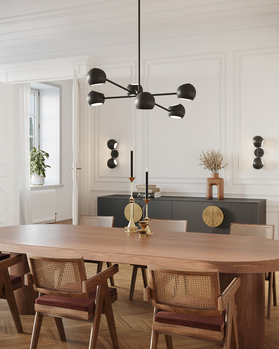 Willow 37-in Matte Black 6 Lights Chandeliers by ALORA MOOD