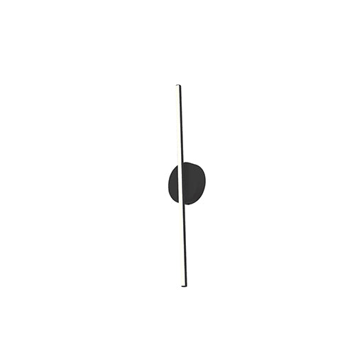Chute 23-in Black LED Wall Sconce by KUZCO