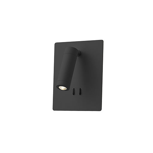 Dorchester 6-in Black LED Wall Sconce by KUZCO