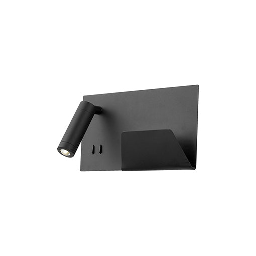 Dorchester 11-in Black LED Wall Sconce by KUZCO