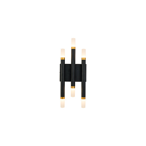 Draven 7-in Black LED Wall Sconce by KUZCO