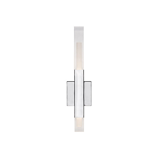 Martelo 18-in Chrome LED Wall Sconce by KUZCO