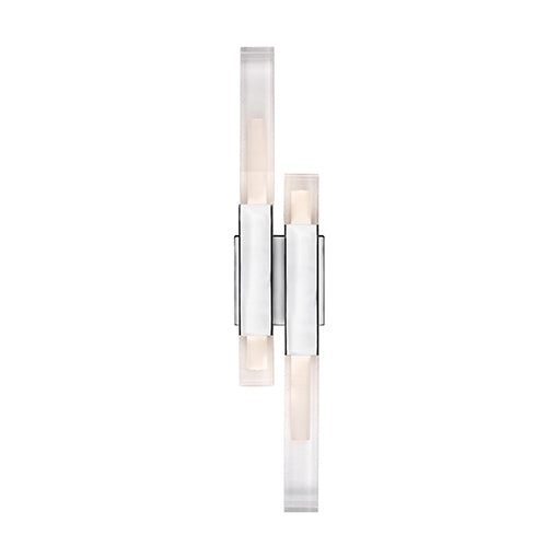 Martelo 22-in Chrome LED Wall Sconce by KUZCO
