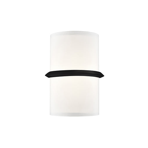 Pondi 9-in Black LED Wall Sconce by KUZCO