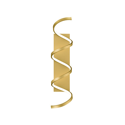 Synergy 30-in Antique Brass LED Wall Sconce by KUZCO