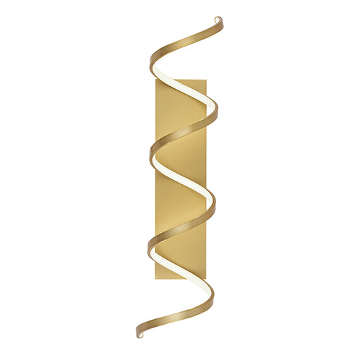 Synergy 36-in Antique Brass LED Wall Sconce by KUZCO