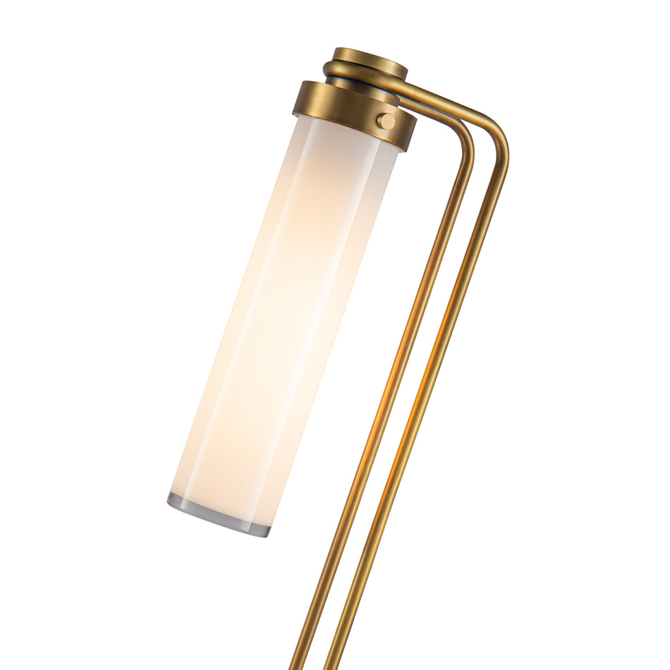 Wynwood 22-in Vintage Brass/Glossy Opal 1 Light Table Lamp by ALORA