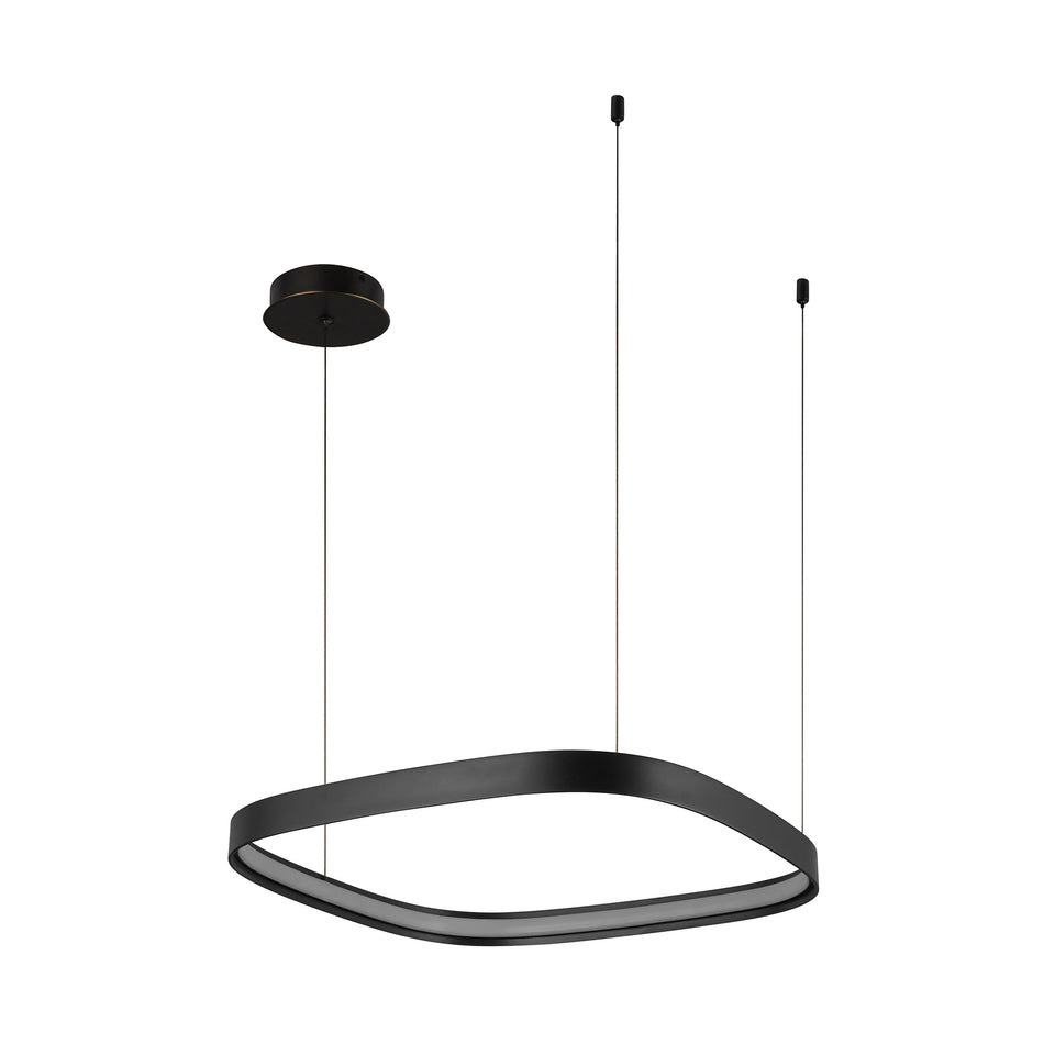 Yukon 19-in Urban Bronze LED Pendant by KUZCO
