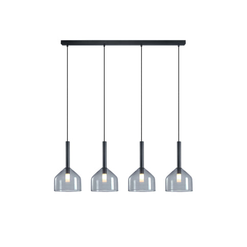 Kali Collection 4-Light Island/Pool Table Black