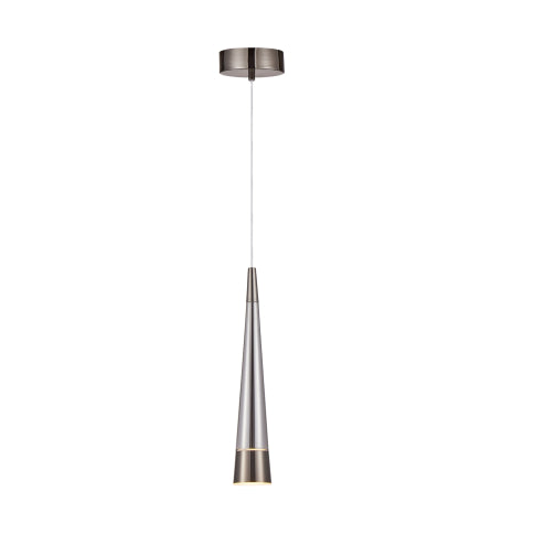 Sunnyvale Collection 1-Light Pendant Pearl Black and Smoke