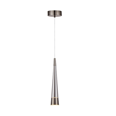 Sunnyvale Collection 1-Light Pendant Pearl Black and Smoke