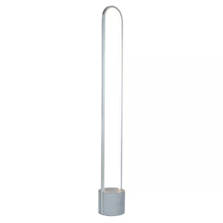 Artcraft Lighting Cortina 56.7-inch Brushed Aluminum Floor Lamp with Grey Base