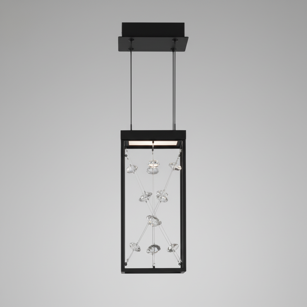 Entanglement-Single Pendant on gray background