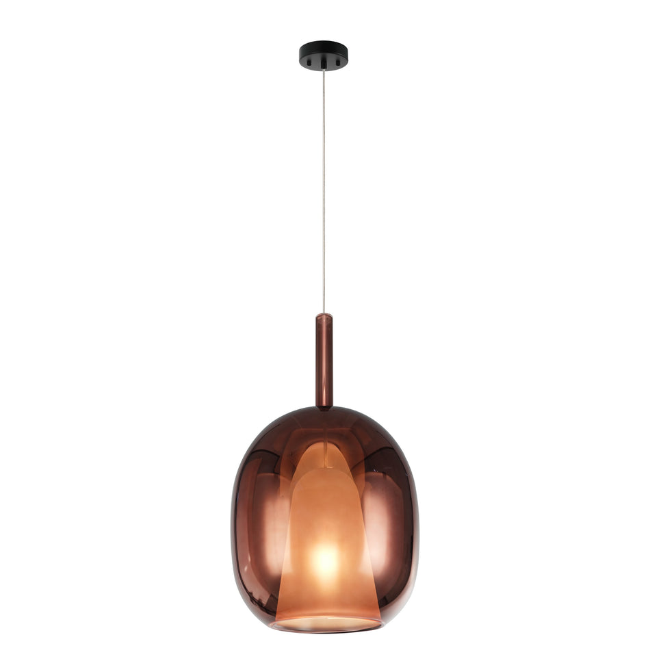 DUSK PENDANT ESPRESSO GLASS