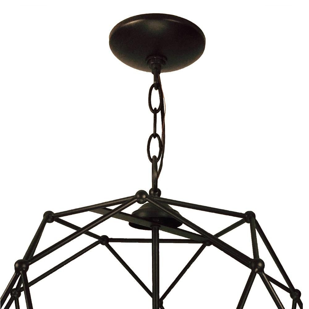 Avo 4-Light Oil-Rubbed Bronze Globe/Orb Pendant with Metal Shade by TransGlobe