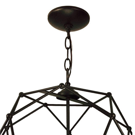 Avo 4-Light Oil-Rubbed Bronze Globe/Orb Pendant with Metal Shade by TransGlobe