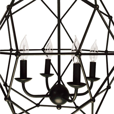 Avo 4-Light Oil-Rubbed Bronze Globe/Orb Pendant with Metal Shade by TransGlobe