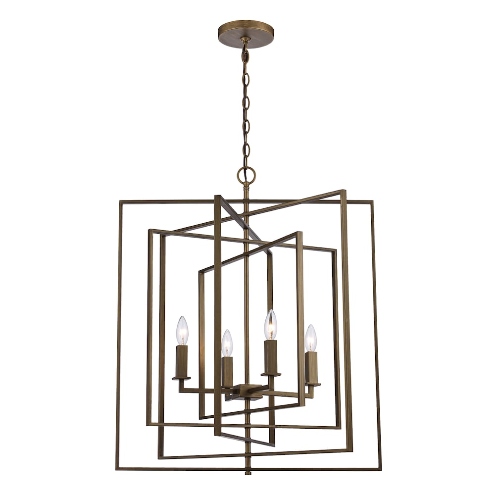 El Capitan 26" Pendant Style Cage Chandelier by TransGlobe