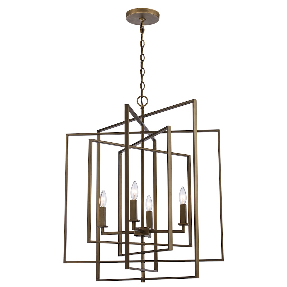 El Capitan 26" Pendant Style Cage Chandelier by TransGlobe