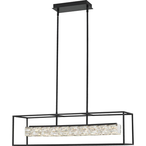 Dazzle LED 36 inch Matte Black Island Light Ceiling Light by Quoizel