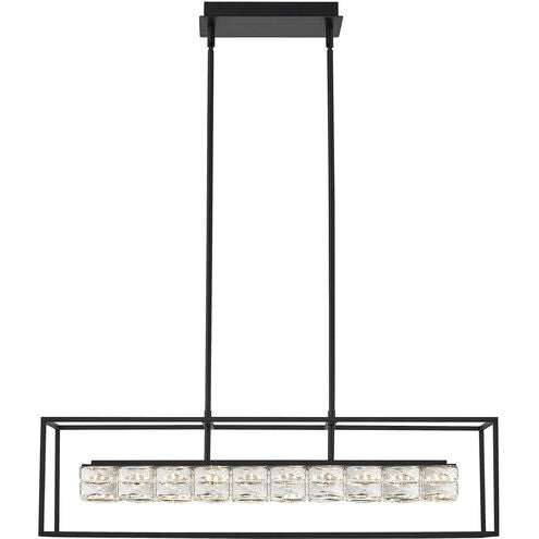 Dazzle LED 36 inch Matte Black Island Light Ceiling Light by Quoizel