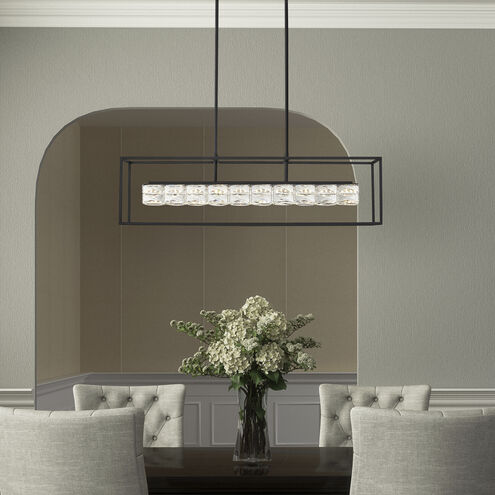 Dazzle LED 36 inch Matte Black Island Light Ceiling Light by Quoizel