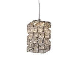 Sorrento Crystal LED Pendant Light 4.75 Inch Modern Ceiling Fixture For Warm Glow by TransGlobe