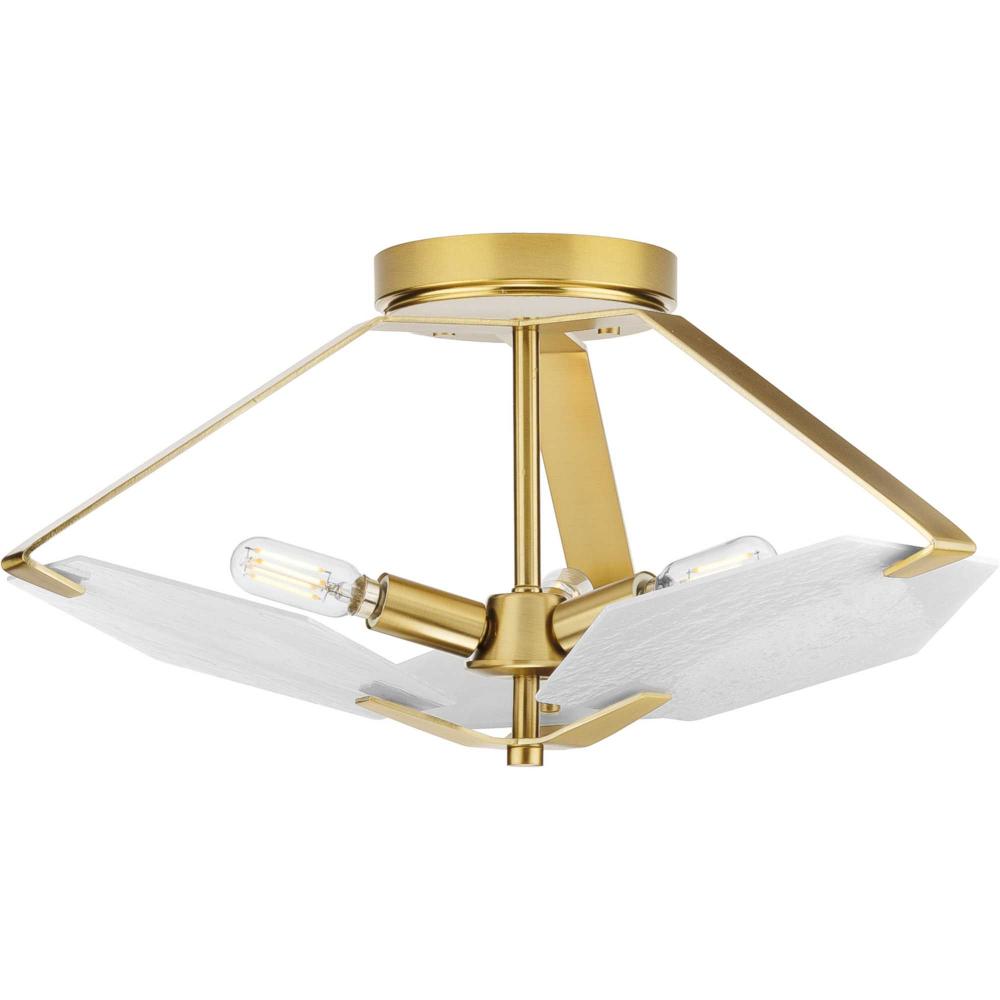 Rae Collection Three-Light Semi-Flush Convertible by Progress
