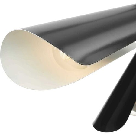 Cornett Collection 44.12 in. Three-Light Matte Black Contemporary Flush Mount Light by Progress