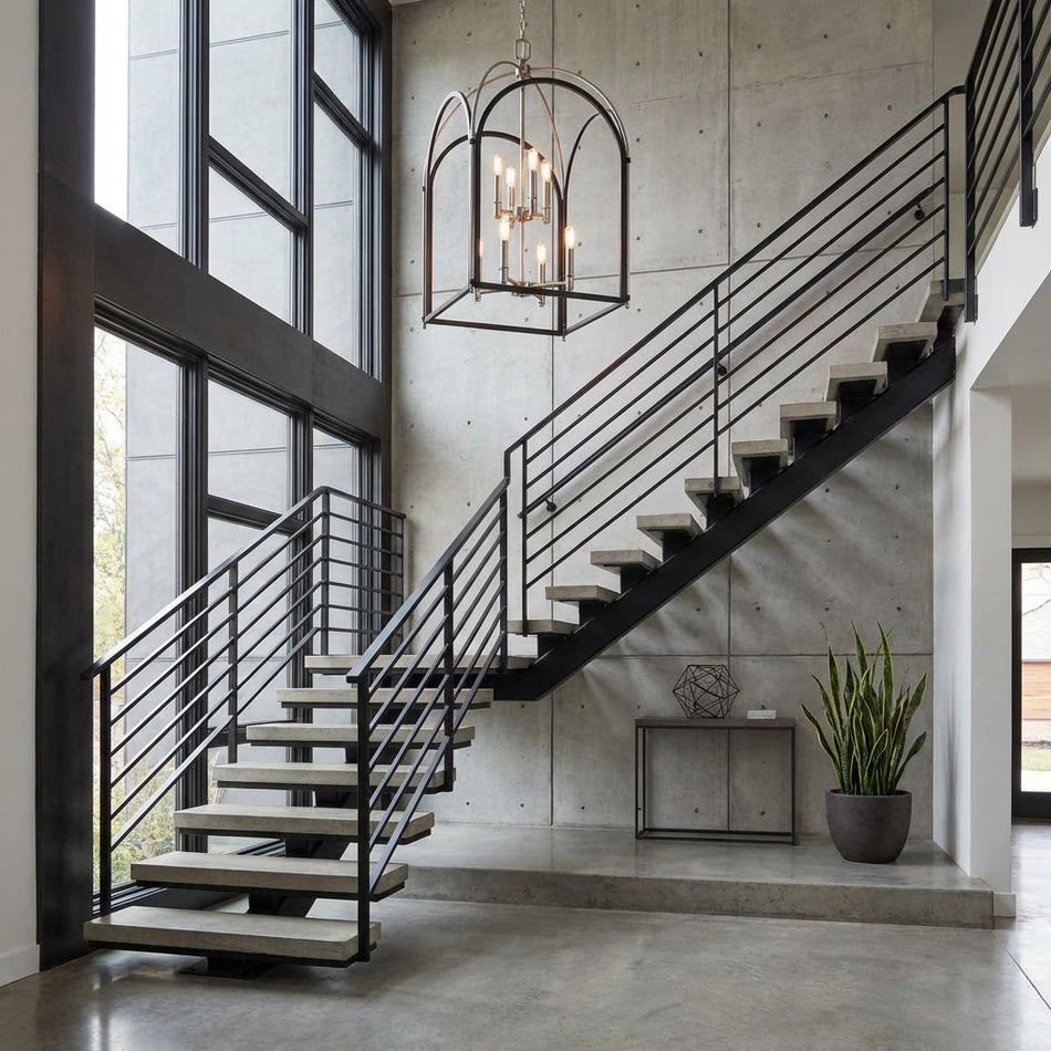 Progress P500040-143 Westfall Collection Eight-light Largel Foyer Pendant