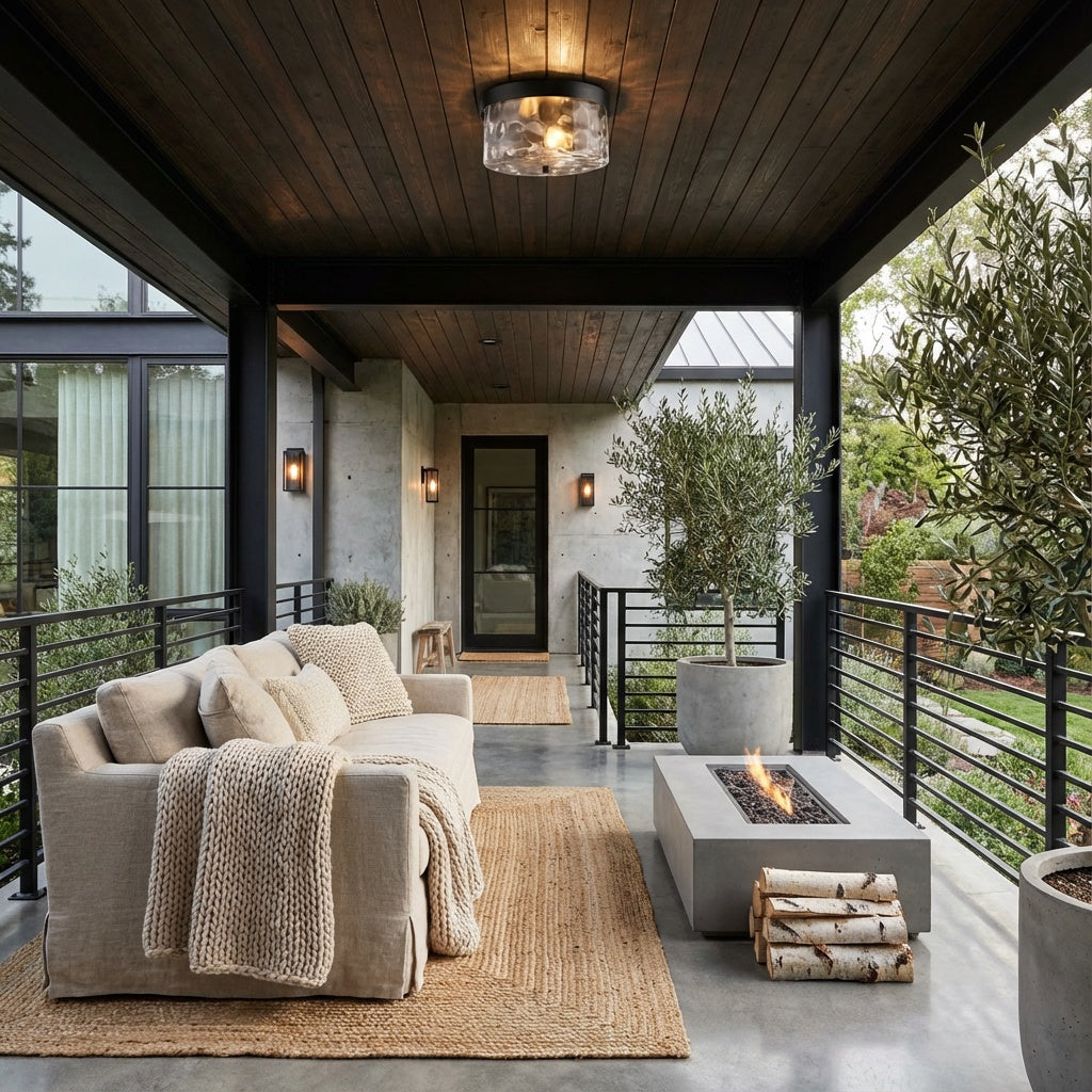 ELK Home Grand Aisle 42253-2 Hazelnut Bronze 2 Lights 120W Outdoor Flush Mount