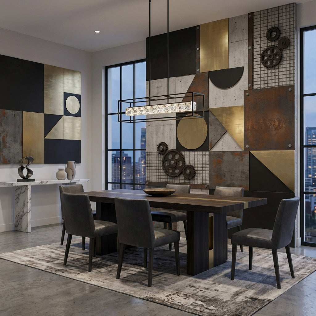 Crystal Black x Chrome Chandelier By Kandil